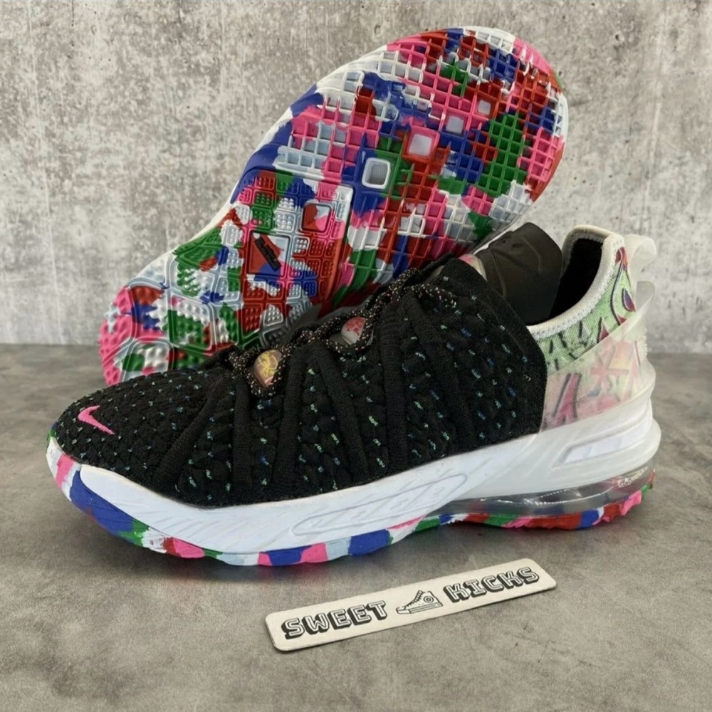 Nike LeBron 18 'James Gang' Black Multi-Color
